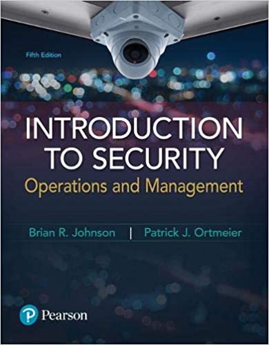 Introduction to Security: Operations and Management (5th Edition) [2019] - Original PDF